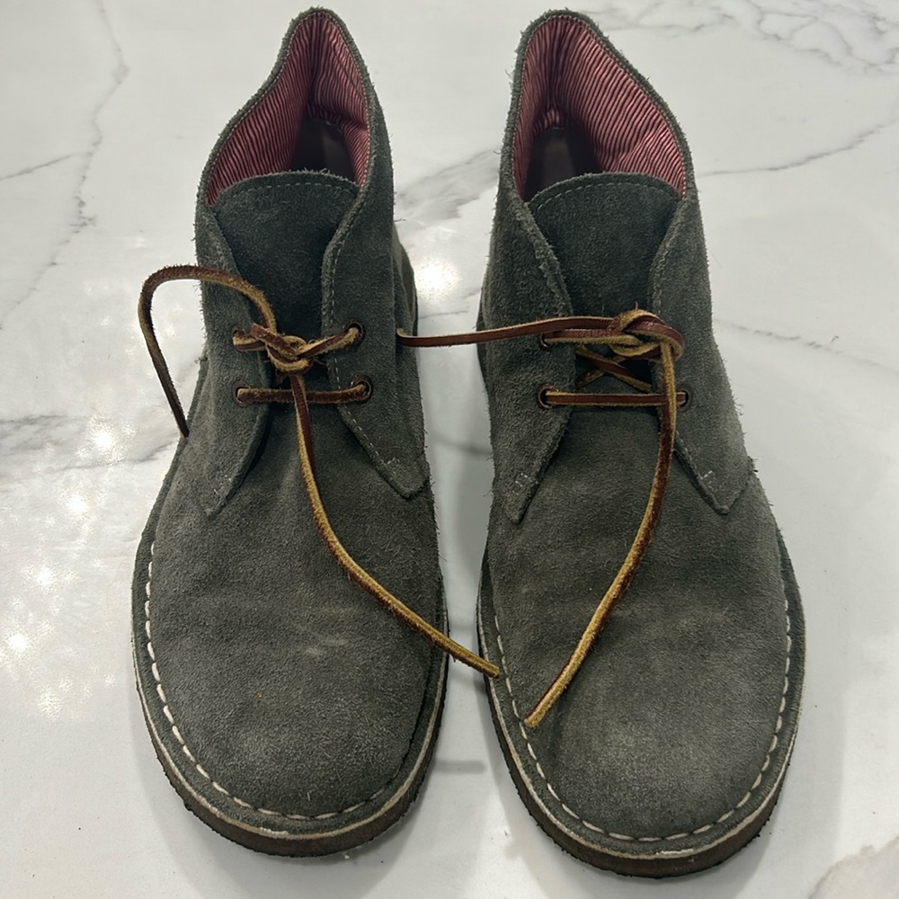 Clarks Originals The Herschel Grey Leather Upper‎ Desert Boot. Size 9M